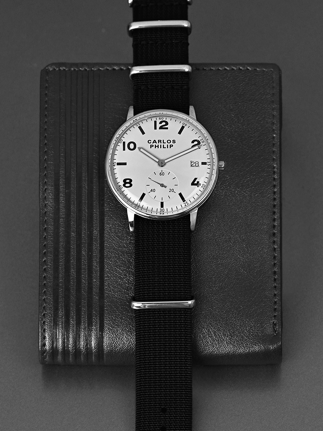 CARLOS PHILIP Men Brass Dial & Straps Analogue Watch Heritage 4470-1