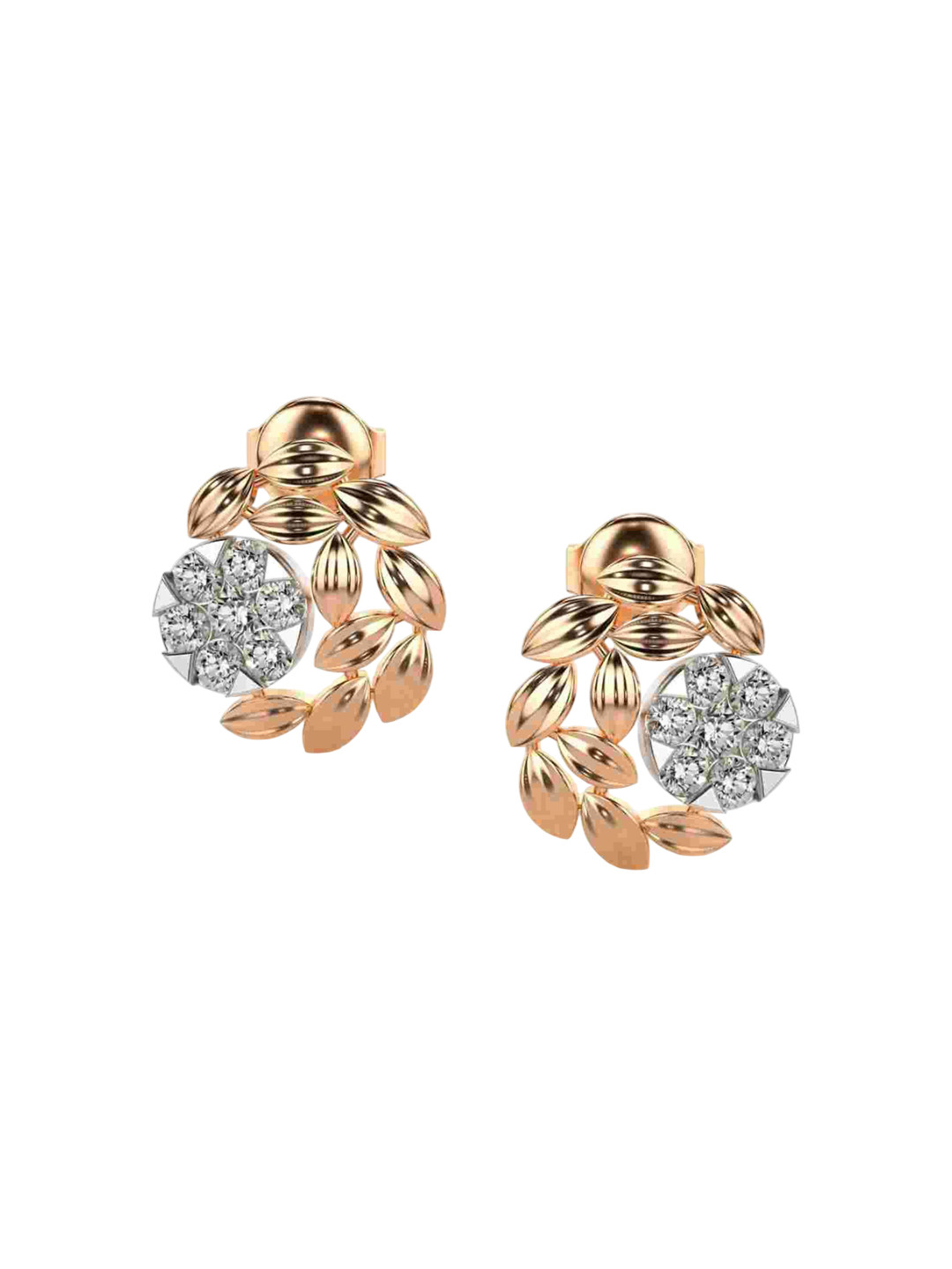 VALANOVA 18K Rose Gold 0.63 Ct Lab Grown Diamond Earring