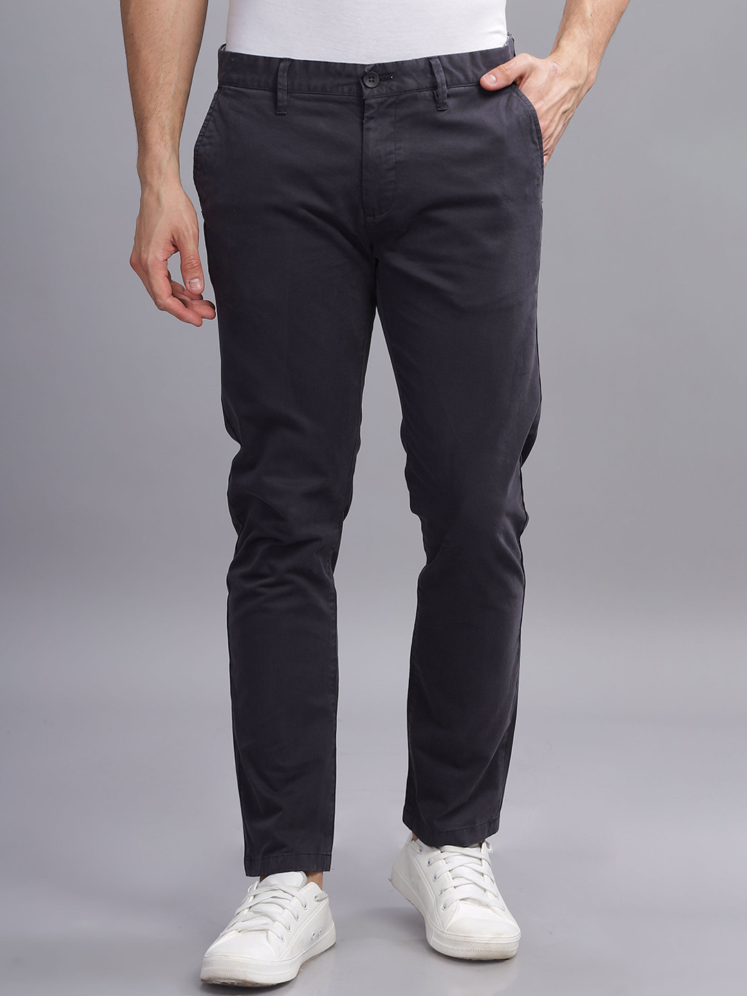 THREE DAYS Men Regular Fit Mid-Rise Trousers