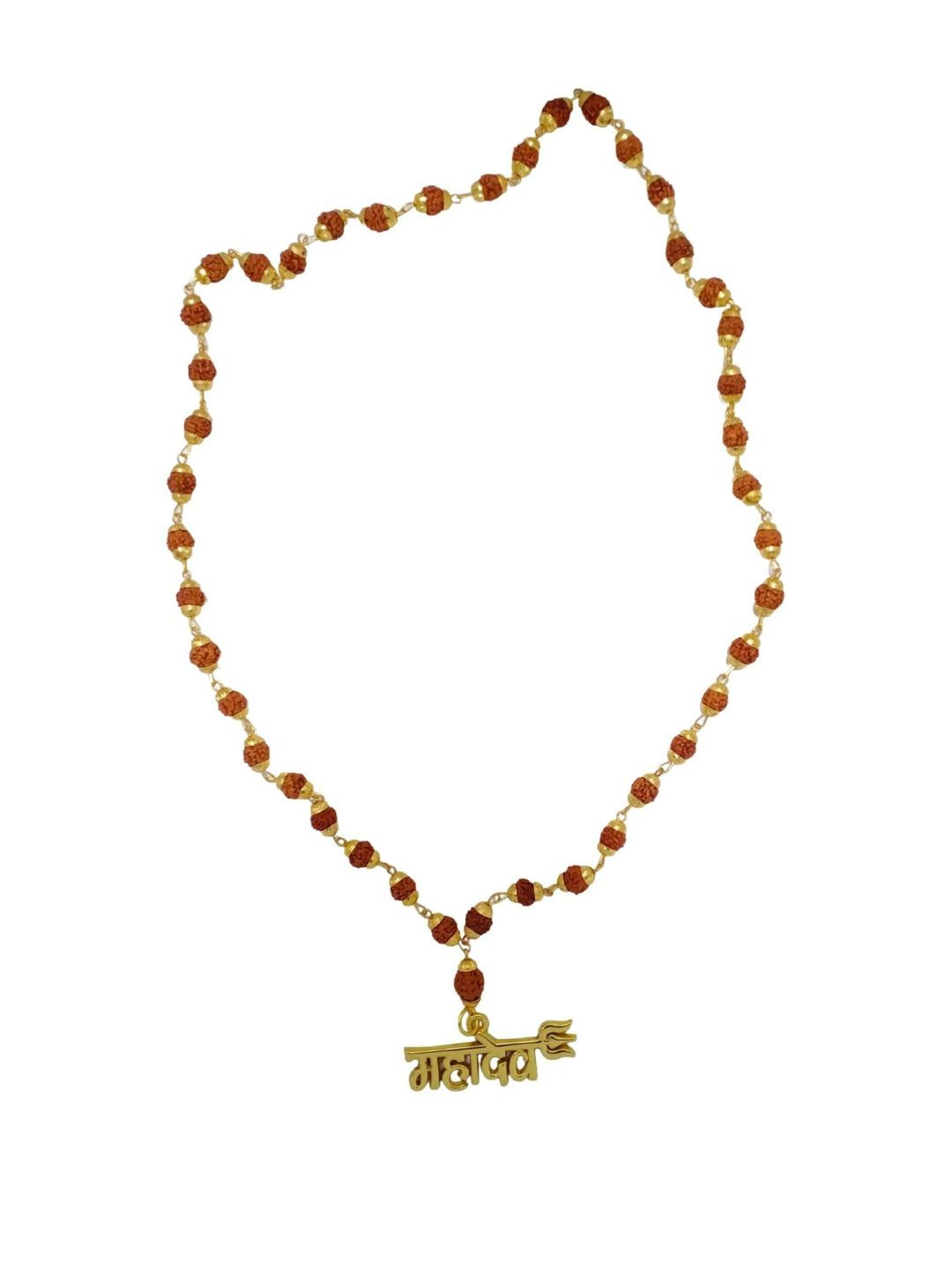 Divine souvenirs Unisex Rudhraksh Studded Chain