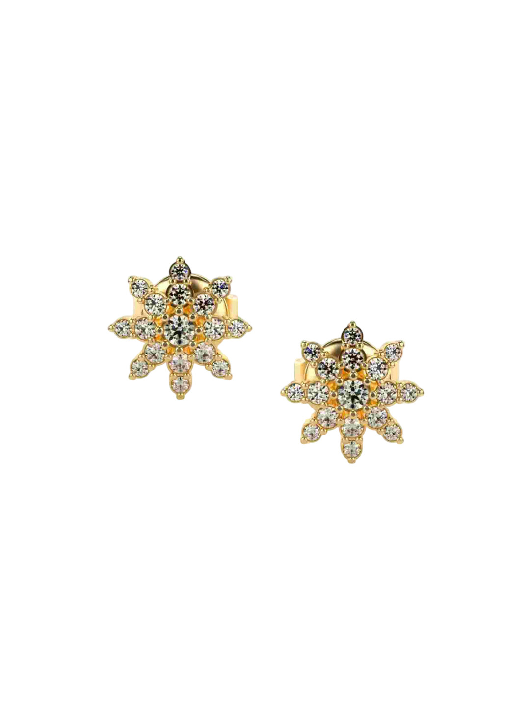 VALANOVA 18K Yellow Gold Certified 0.25Ct Lab Grown Diamond Earrings