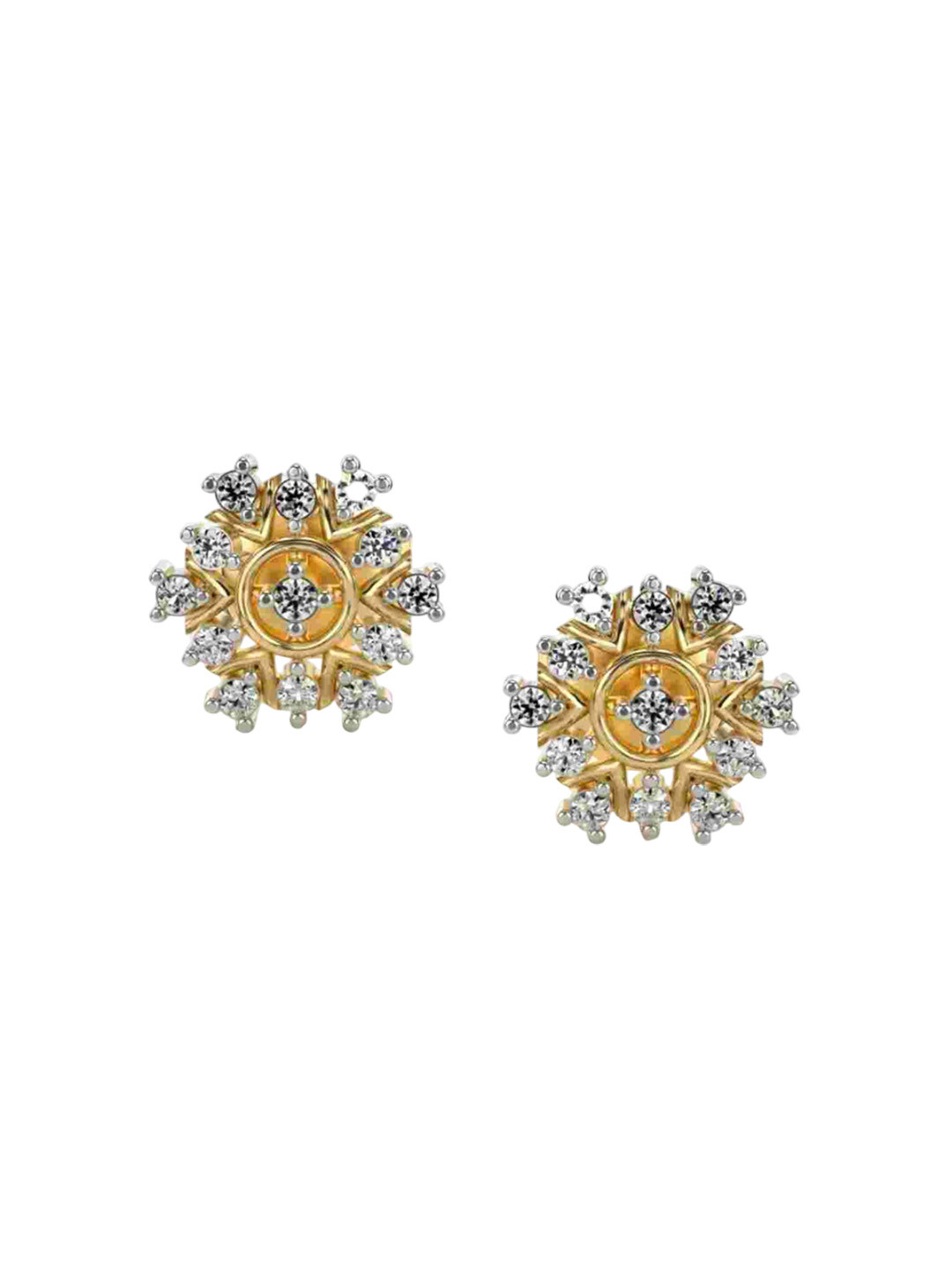 VALANOVA 14Kt Yellow Gold 0.17 Carat Lab Grown Diamond Earrings