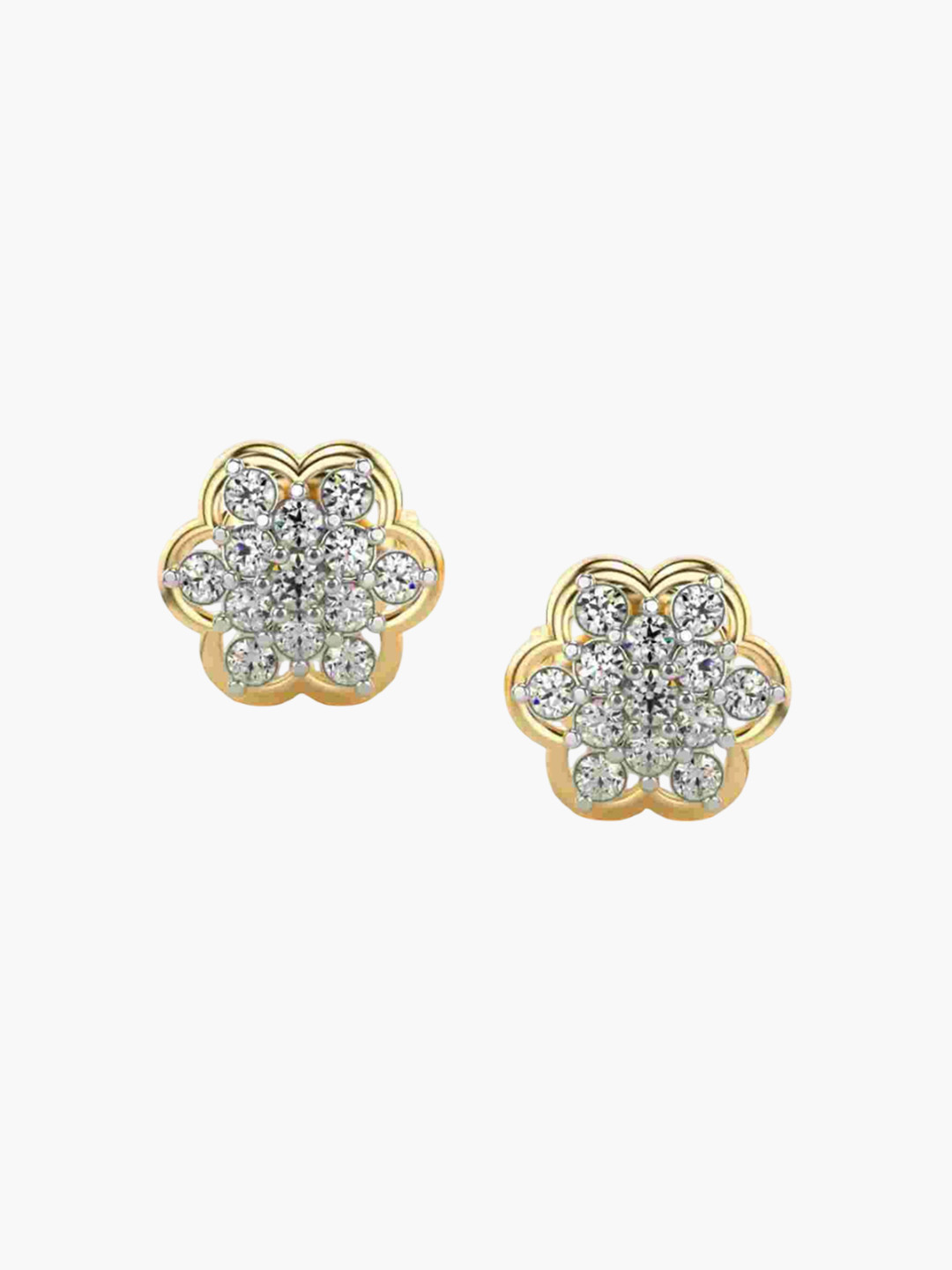 VALANOVA 18K Yellow Gold 026 Ct Lab Grown Diamond Earring
