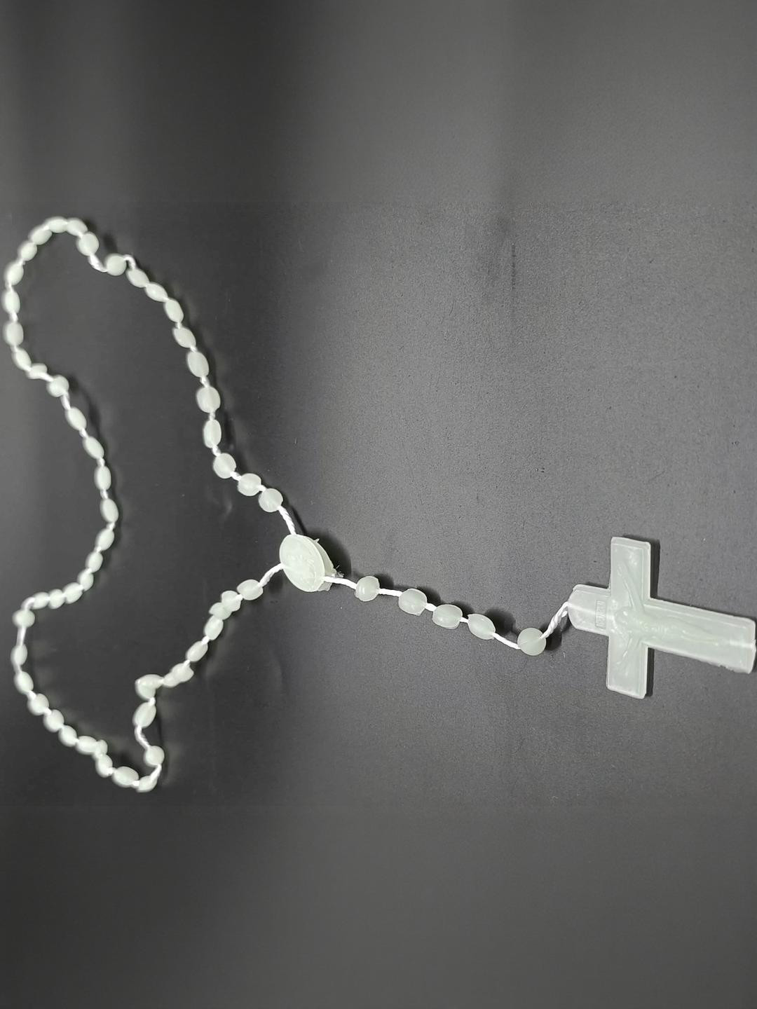 Dynamic Retail Global Men Handcrafted Beaded Chain With Cross Rosary Chain
