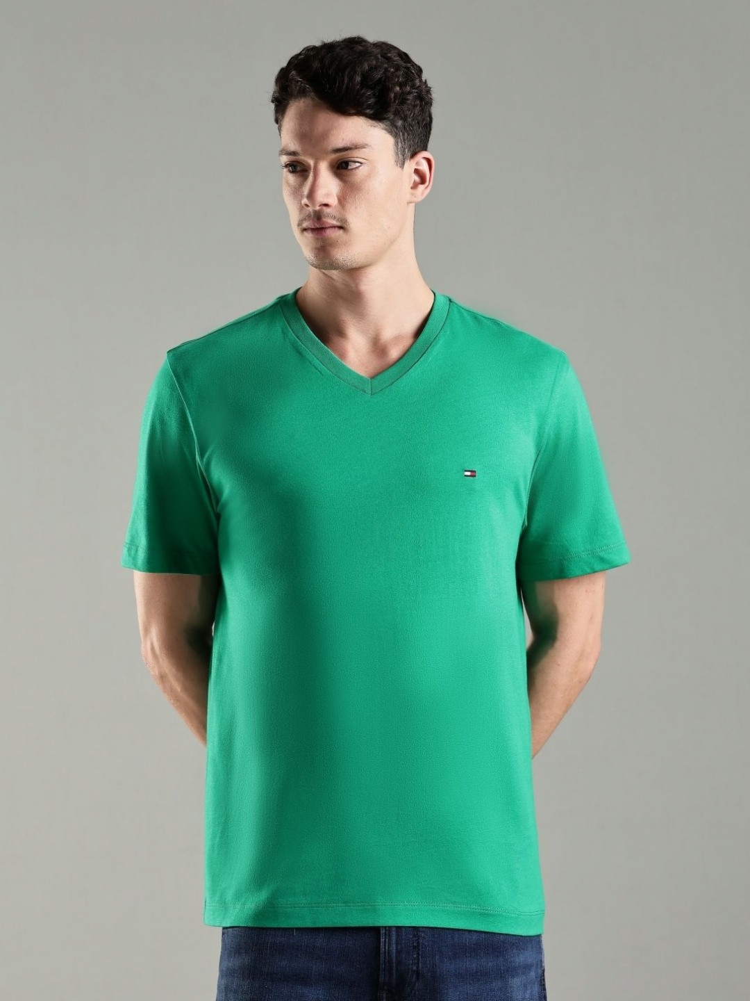 Tommy Hilfiger Europe V-Neck Short Sleeves Casual T-shirt