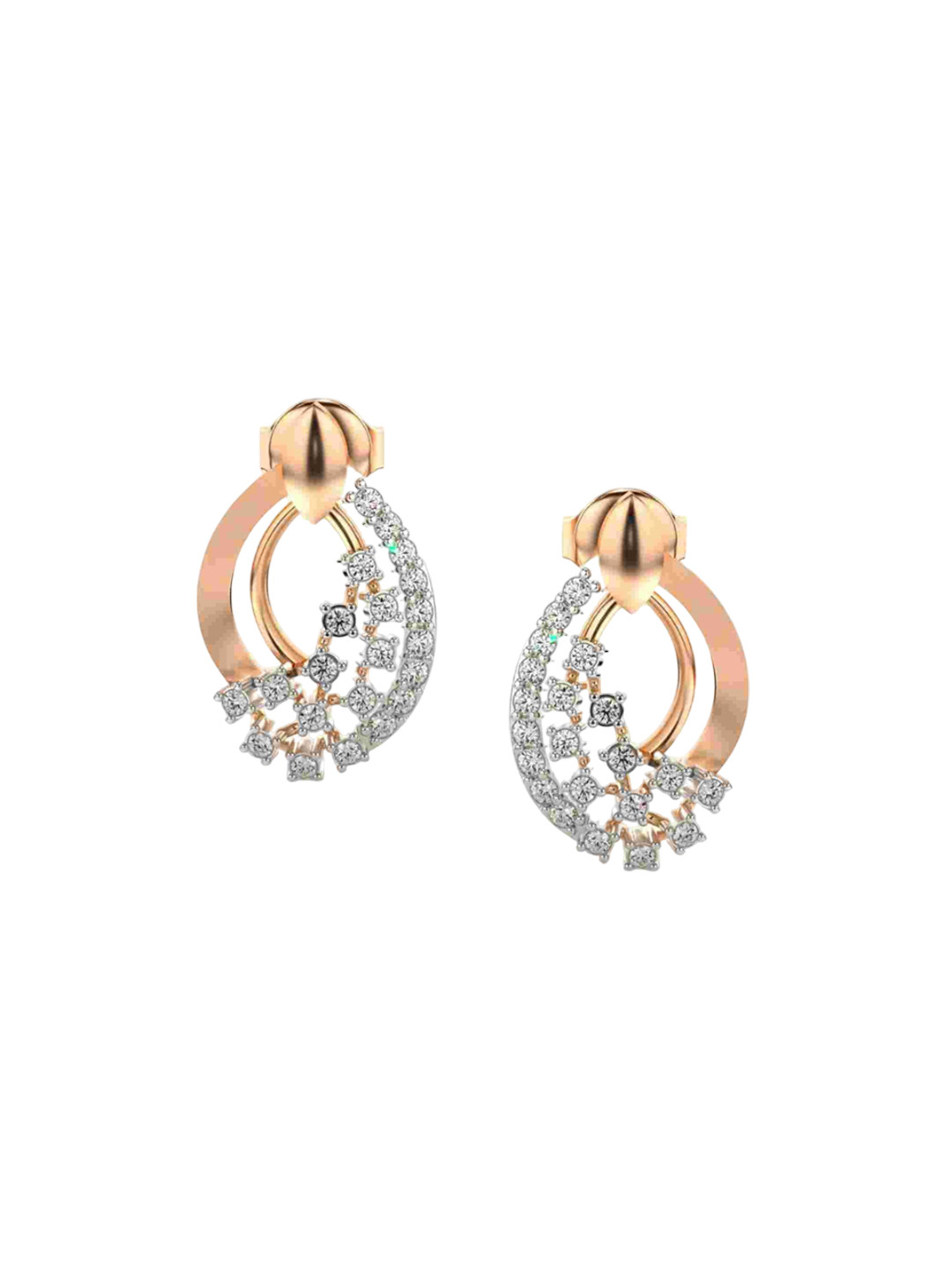 VALANOVA 14K Rose Gold 0.35 Ct Lab Grown Diamond Earrings