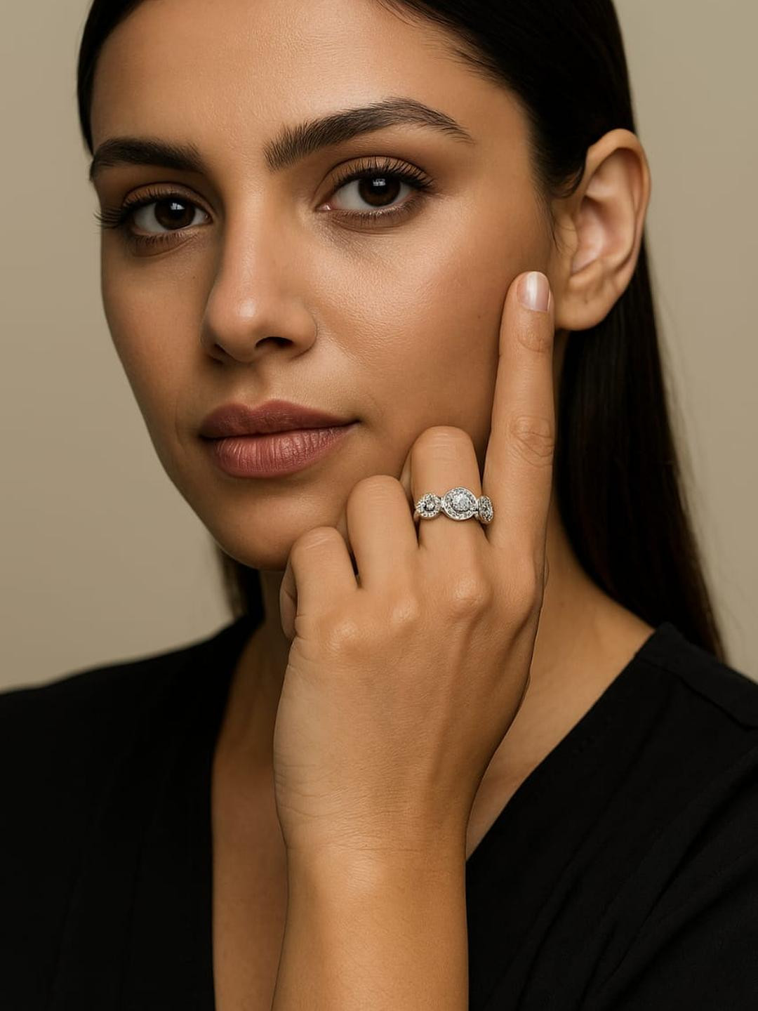 Bonnt Silver-Plated Alloy Finger Ring