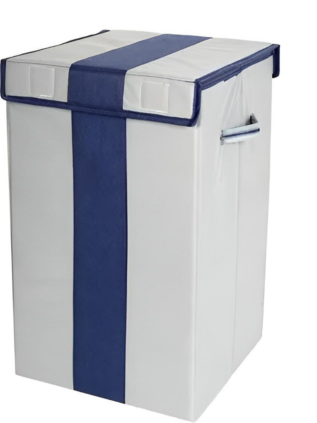 BB BACKBENCHERS Striped Box Laundry Basket