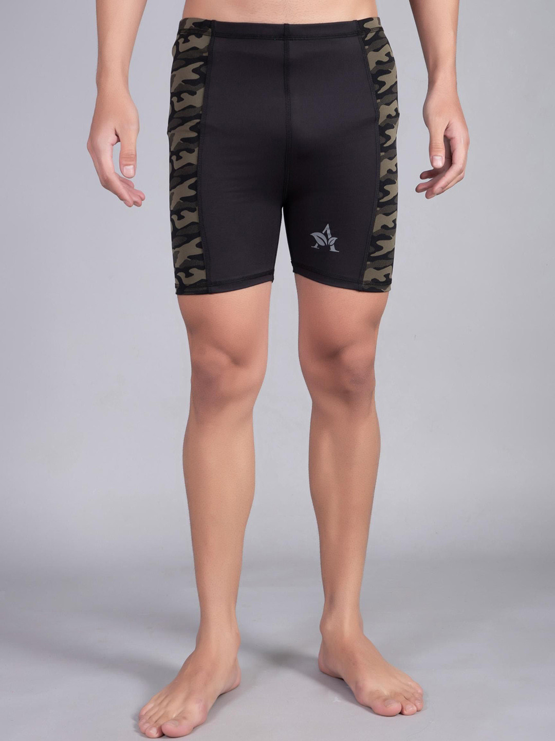 ULLAS Men Printed Slip-On Swimming Bottoms