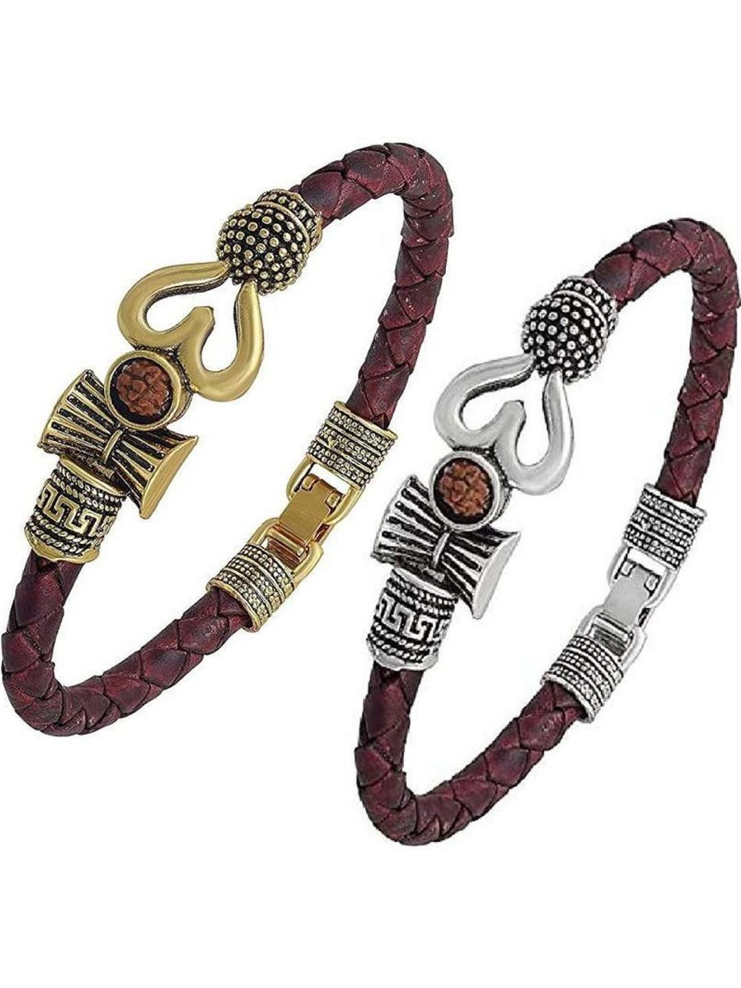 Divine souvenirs Unisex Rudrakasha Wraparound Bracelet