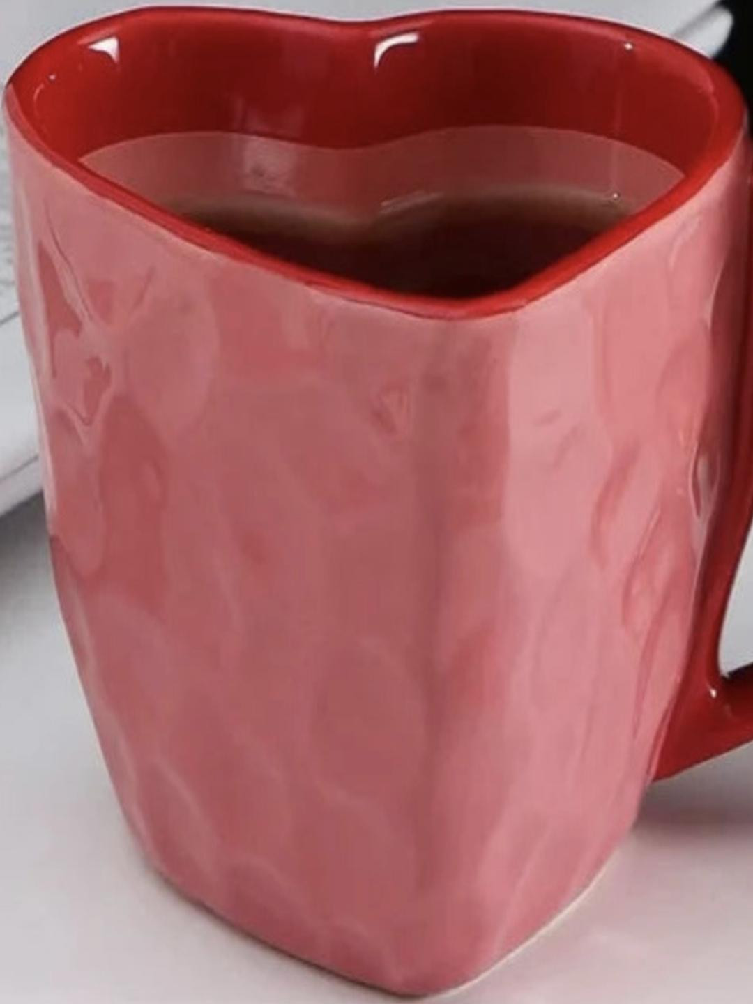 ACE THE SPACE White Solid Ceramic Glossy Cups - Set of 2