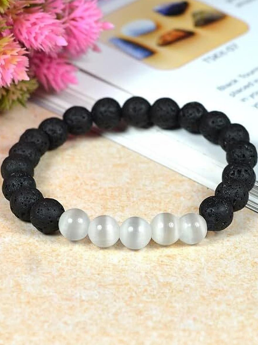 VIBESLE Unisex Black and white Bracelet