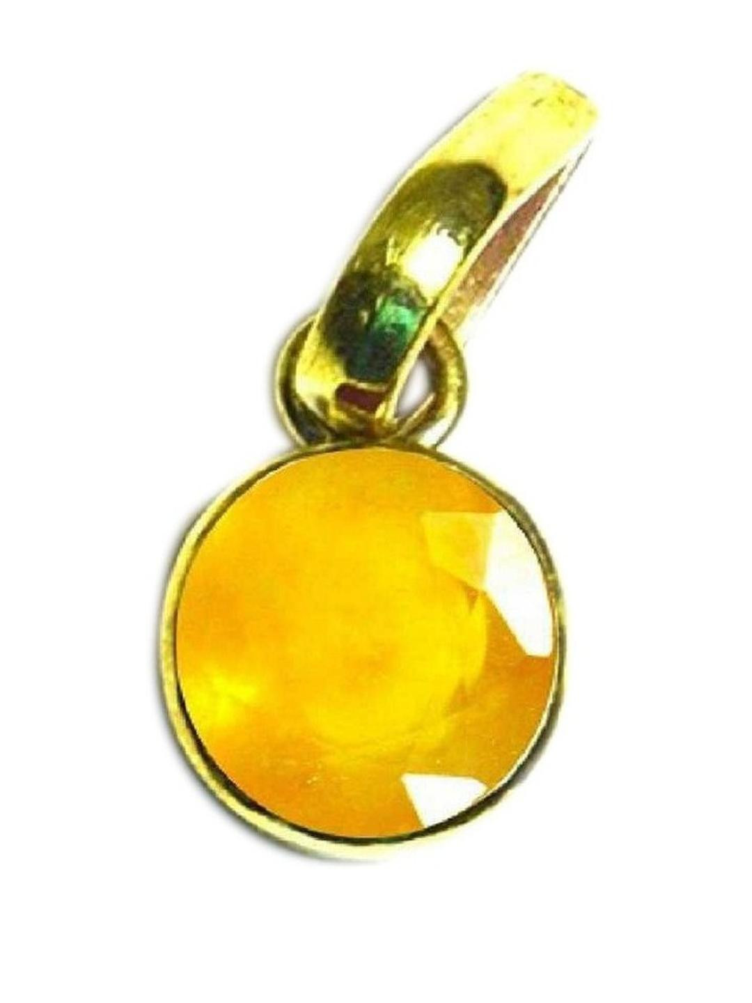 AURRA STORES Yellow Sapphire Pendants