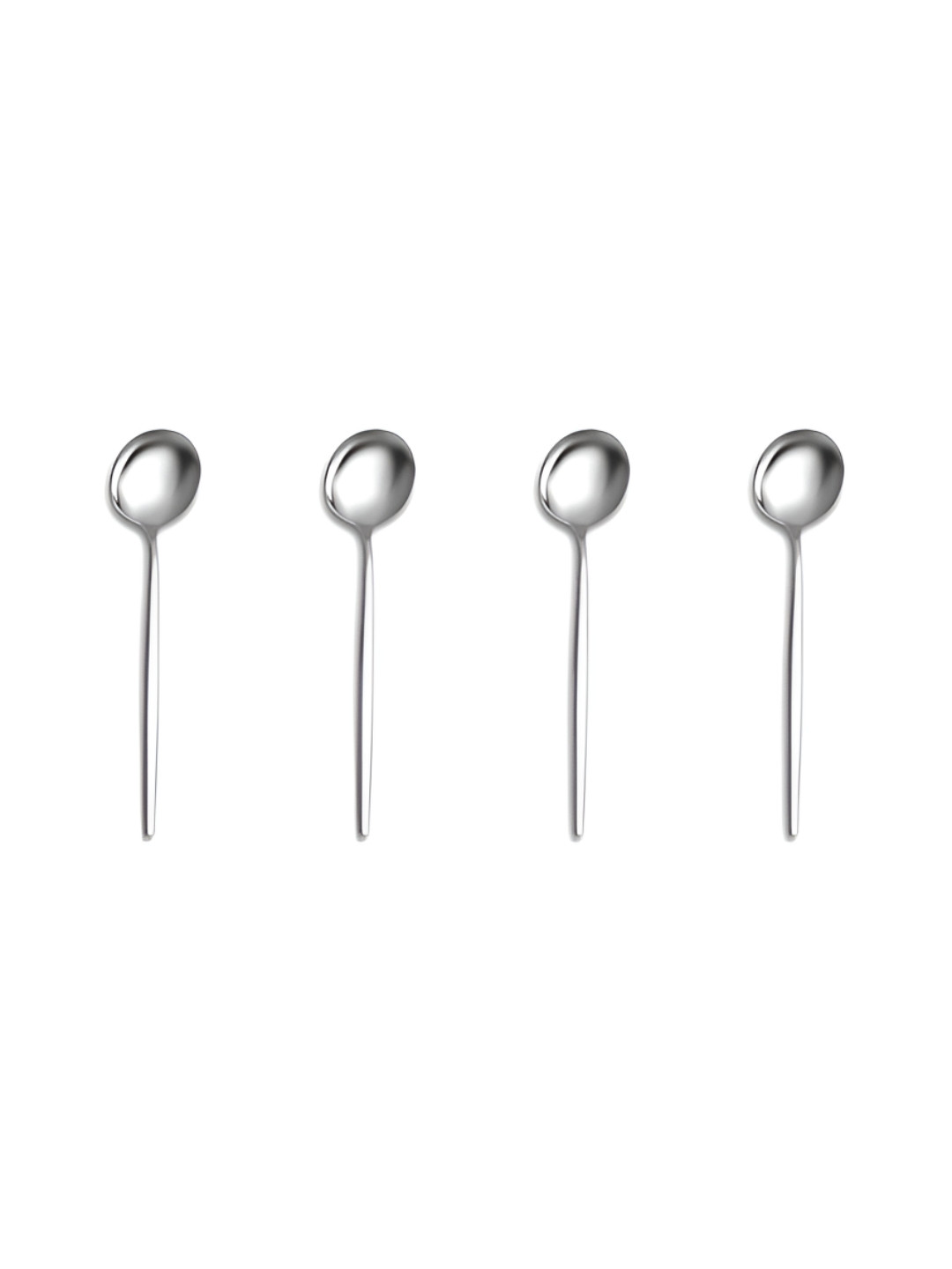 Myntra Elegant Homes Silver-Toned 4 Pieces Stainless Steel Dessert Spoons