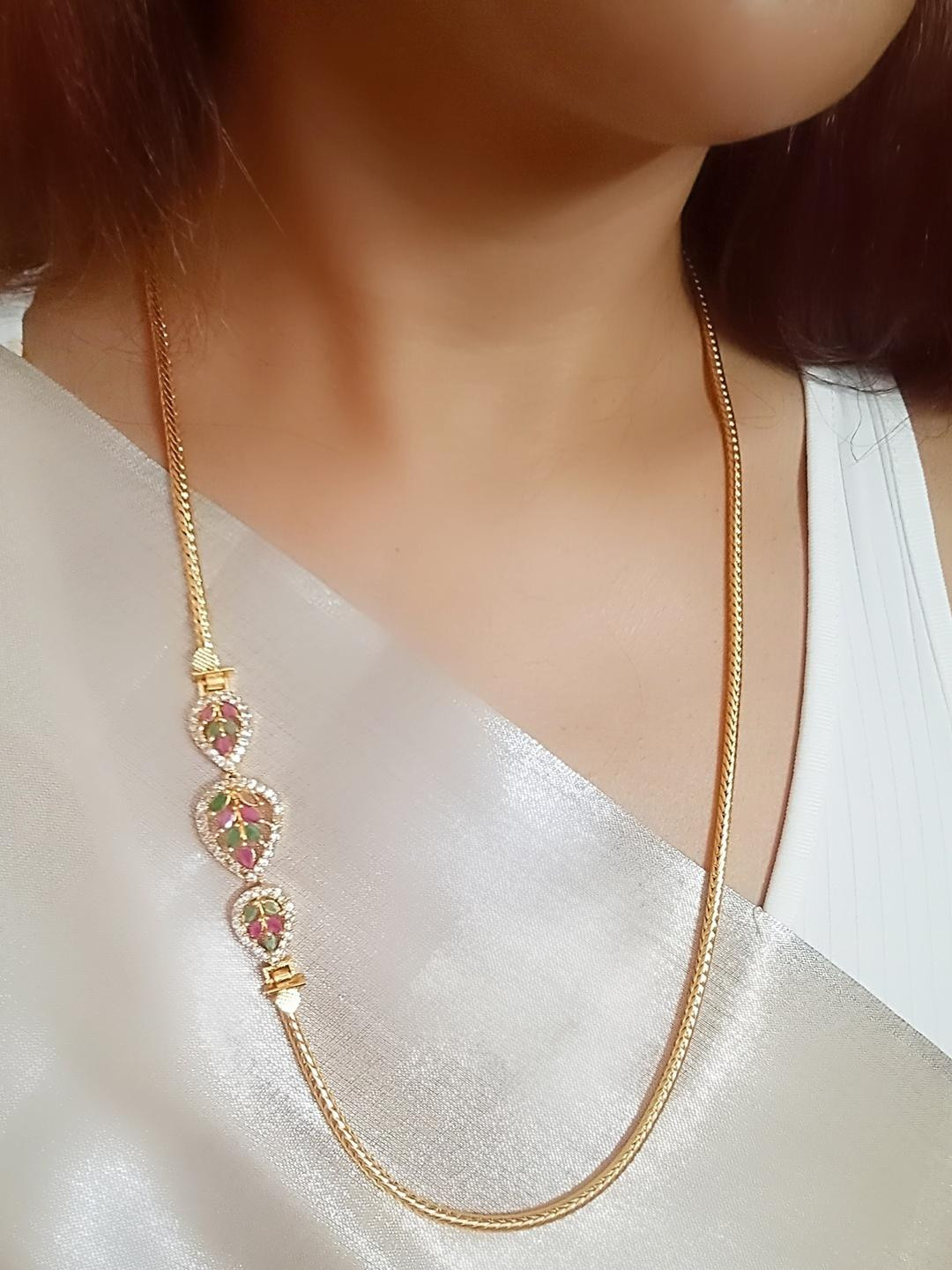 BlingNation Women Brass Gold-Plated Chain