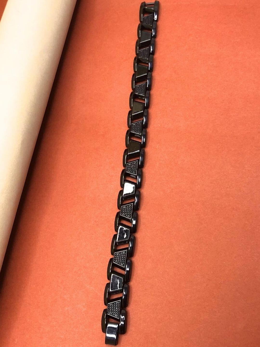 Jewelry Miguel Black Stainless Steel Bracelet