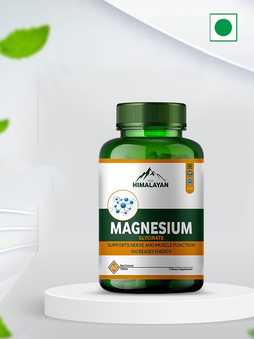 DIVYA HIMALAYAN Magnesium Glycinate Tablets - 60 Tablets