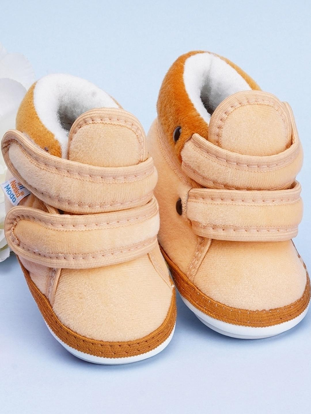 NESKA MODA Beige Cotton Booties