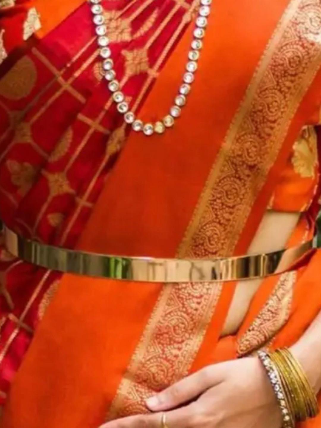 Niddleman Pearls Beaded Wide Belt