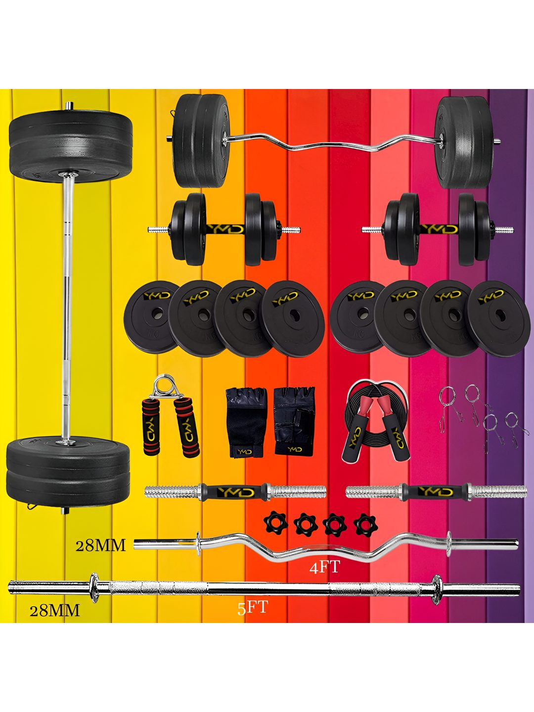 YMD Set Of 20 Home Gym Combo