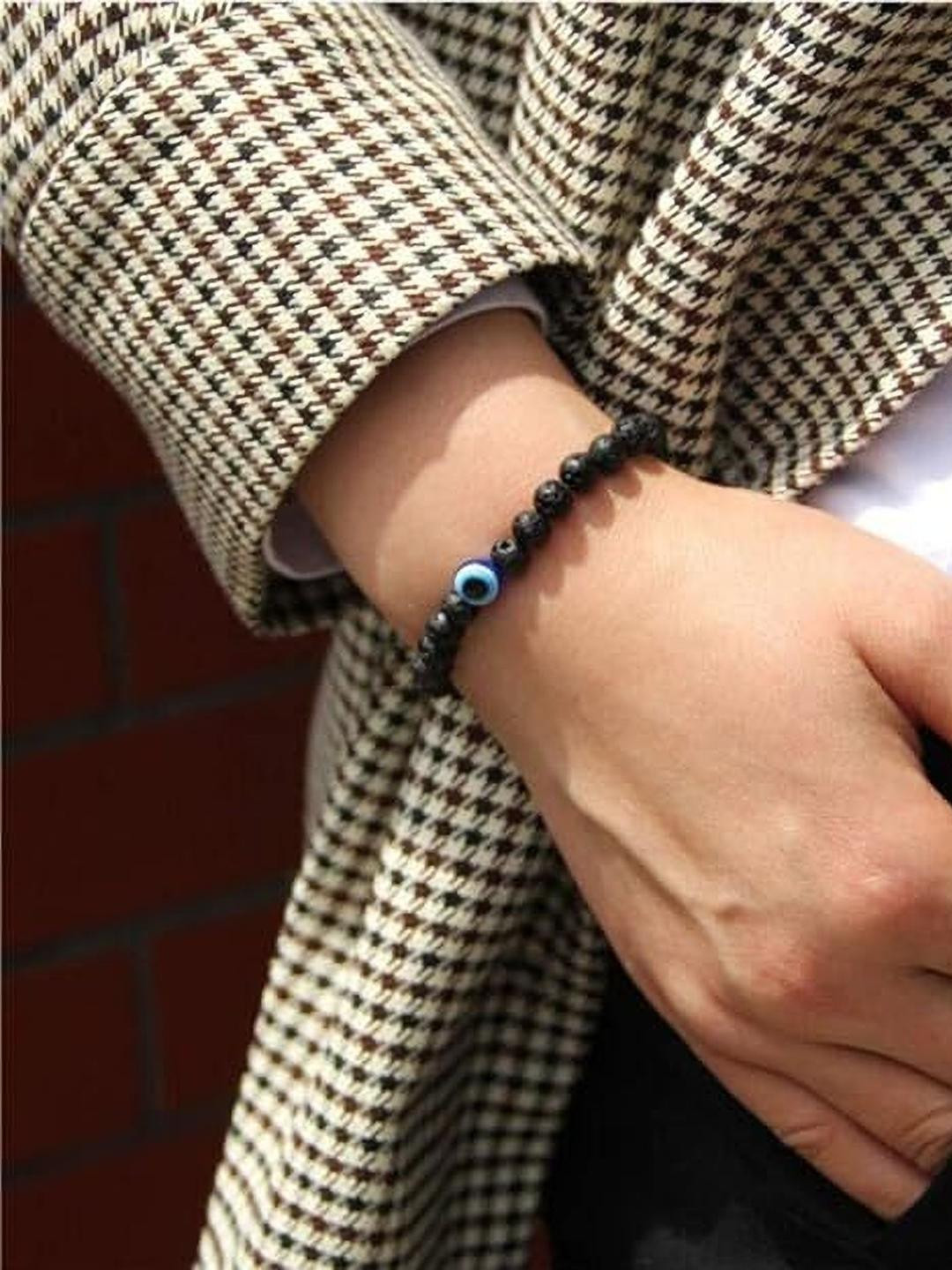 VIBESLE Black Evil Eye Bracelet