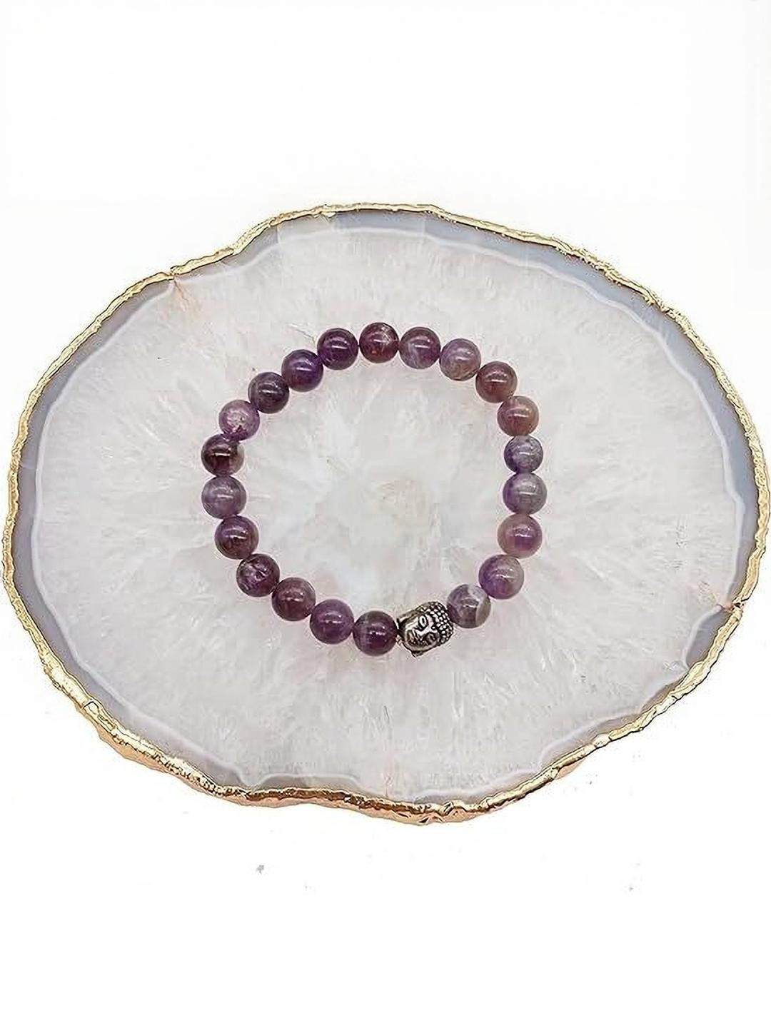 VIBESLE Unisex Artificial Beaded Elastiacted Bracelet