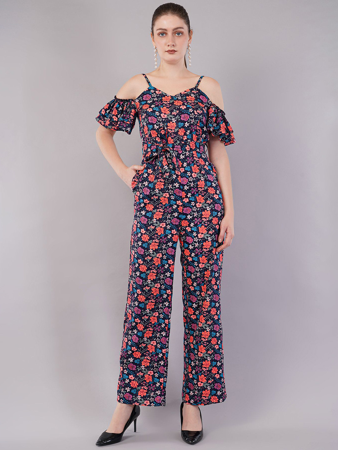 FLY STITCH Women Printed Basic Jumpsuit
