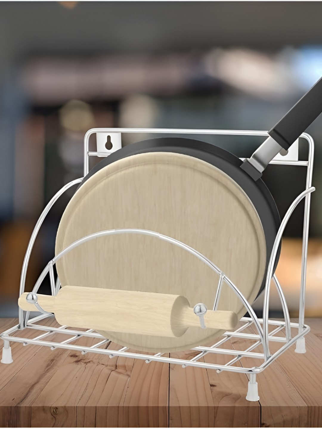 Nyra Kitchenware Silver Toned Stainless Steel Dish rack