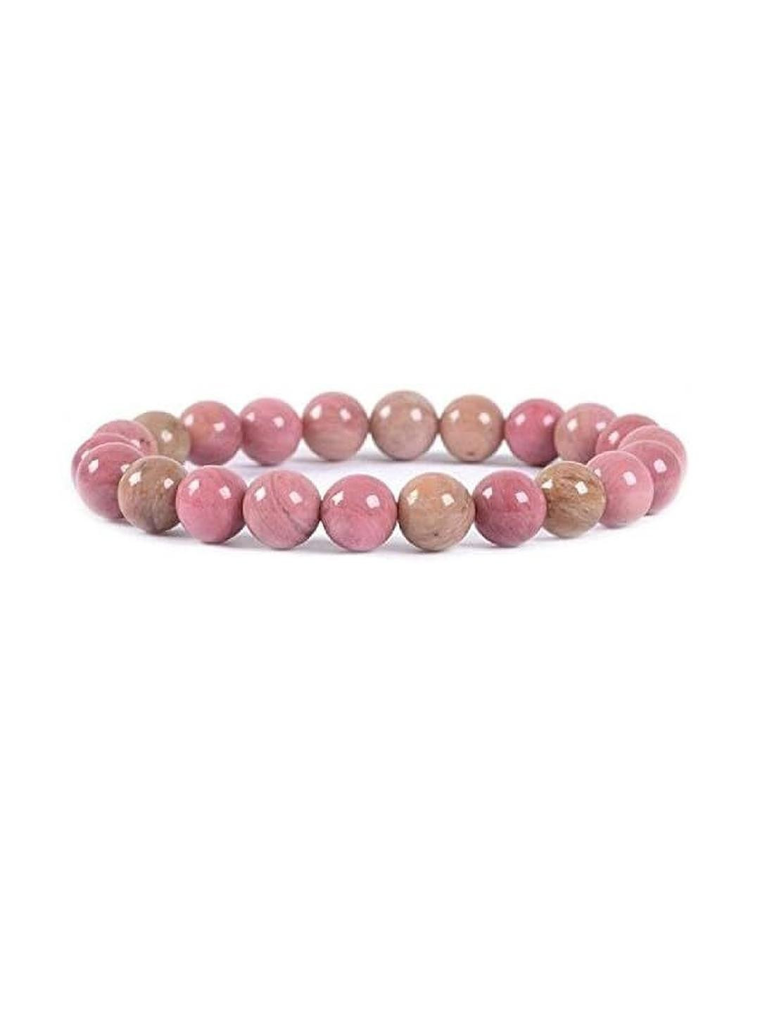VIBESLE Unisex Rhodochrosite Stone Bracelet