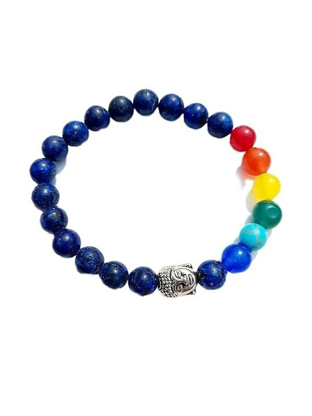 VIBESLE Unisex Multi-coloured Beaded Slip-on Bracelet