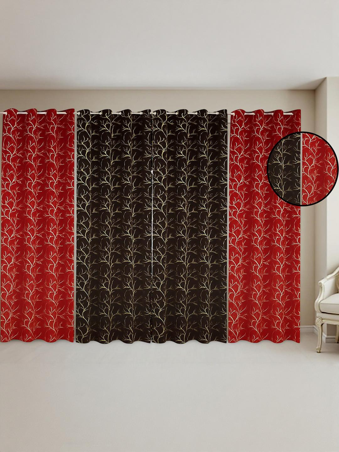 IVAZA Velvet Window Curtain