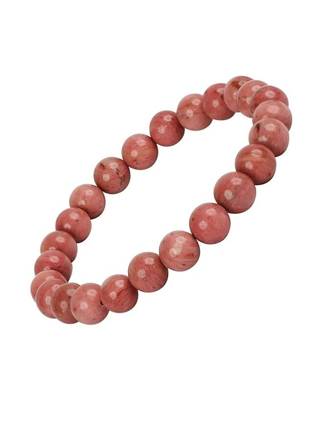 VIBESLE Adult Pink Rhodochrosite Crystal Bracelet