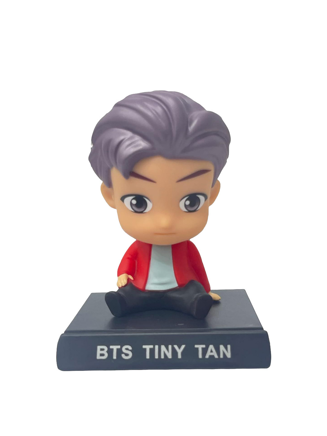 AUGEN Red & Grey BTS RM Figure Bobblehead Showpieces