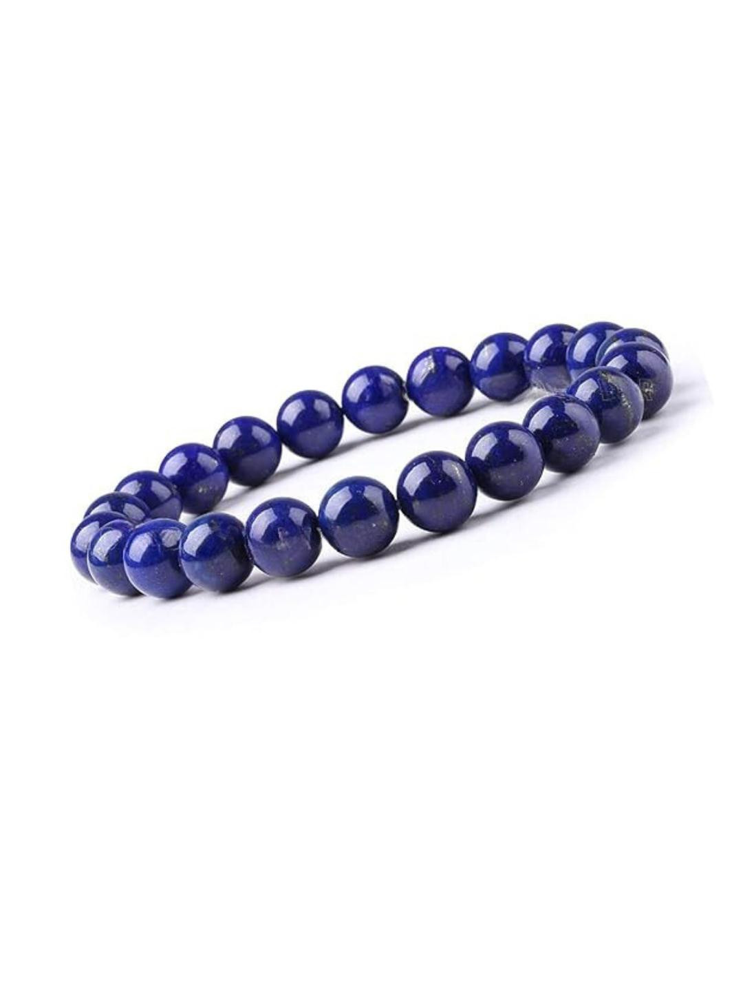 VIBESLE Adults Blue Lapis Lazuli Crystal Bracelet