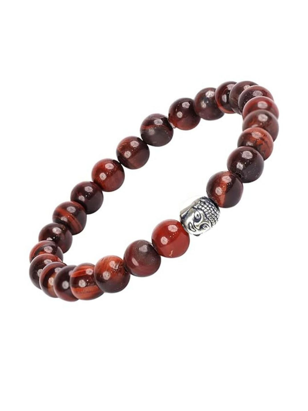VIBESLE Unisex Red Ceramic -Buddha-Bracelet