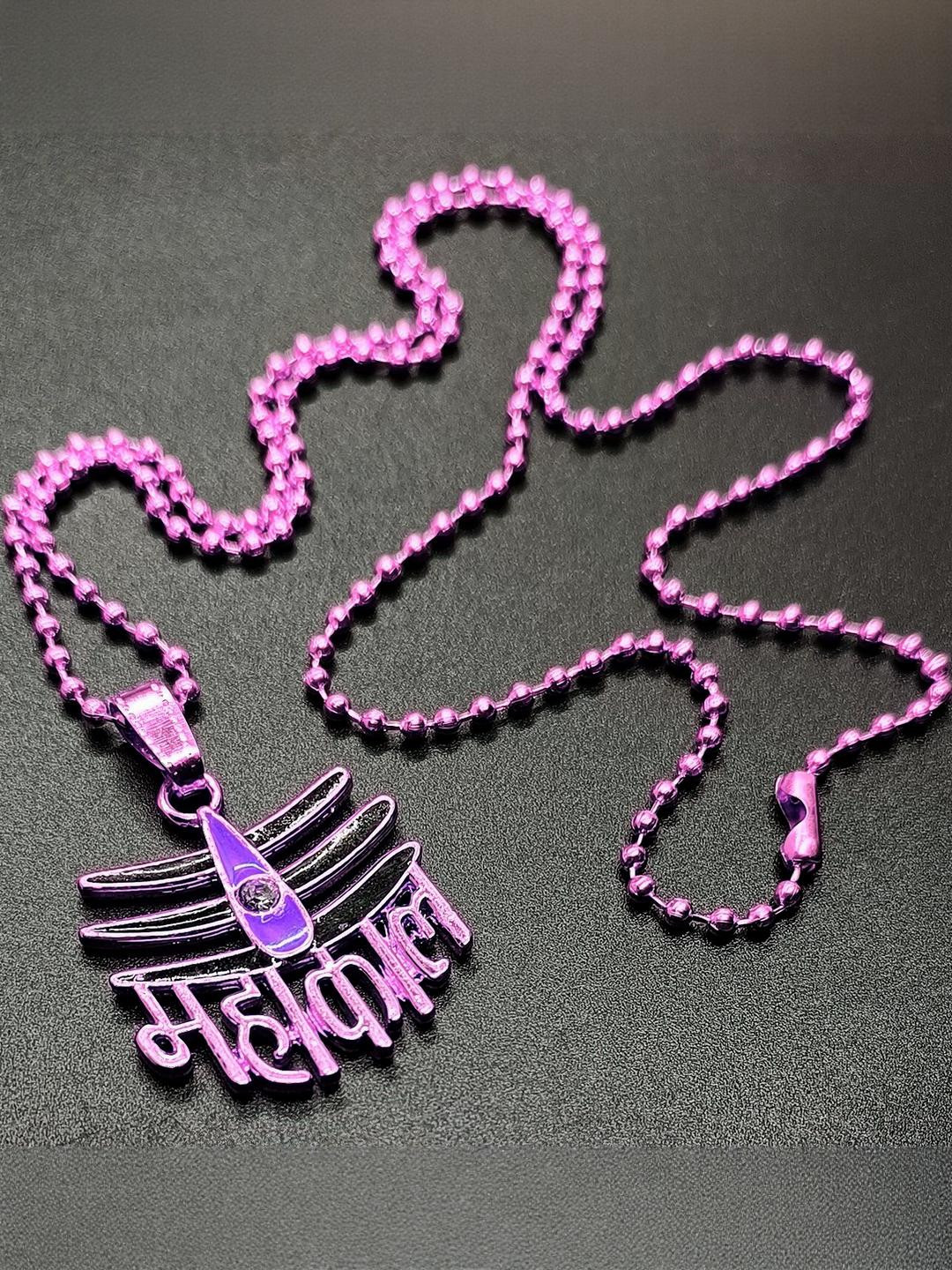 Dynamic Retail Global Men Purple Chain