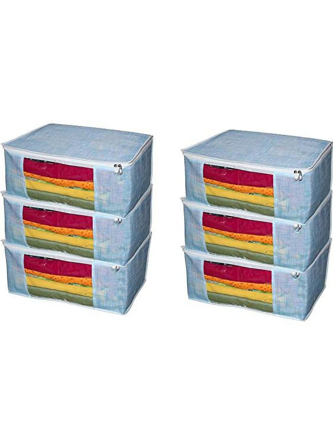 BB BACKBENCHERS Blue Set of 6 Multi-Utility Organisers With Transparent Window