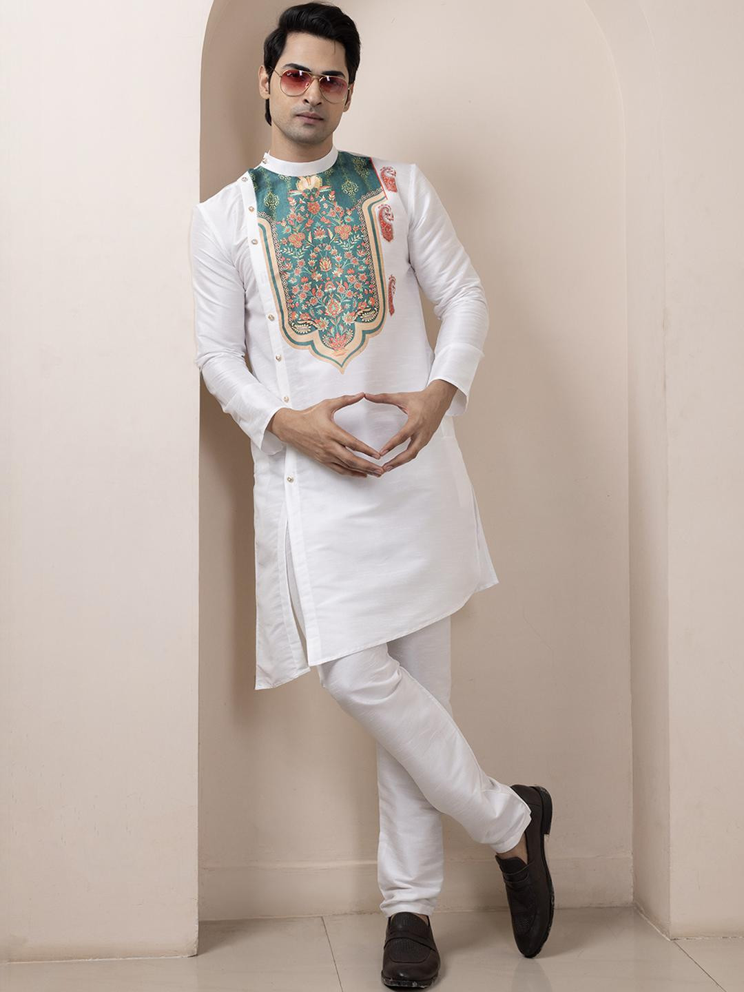 PulseIQ Men White Kurtas