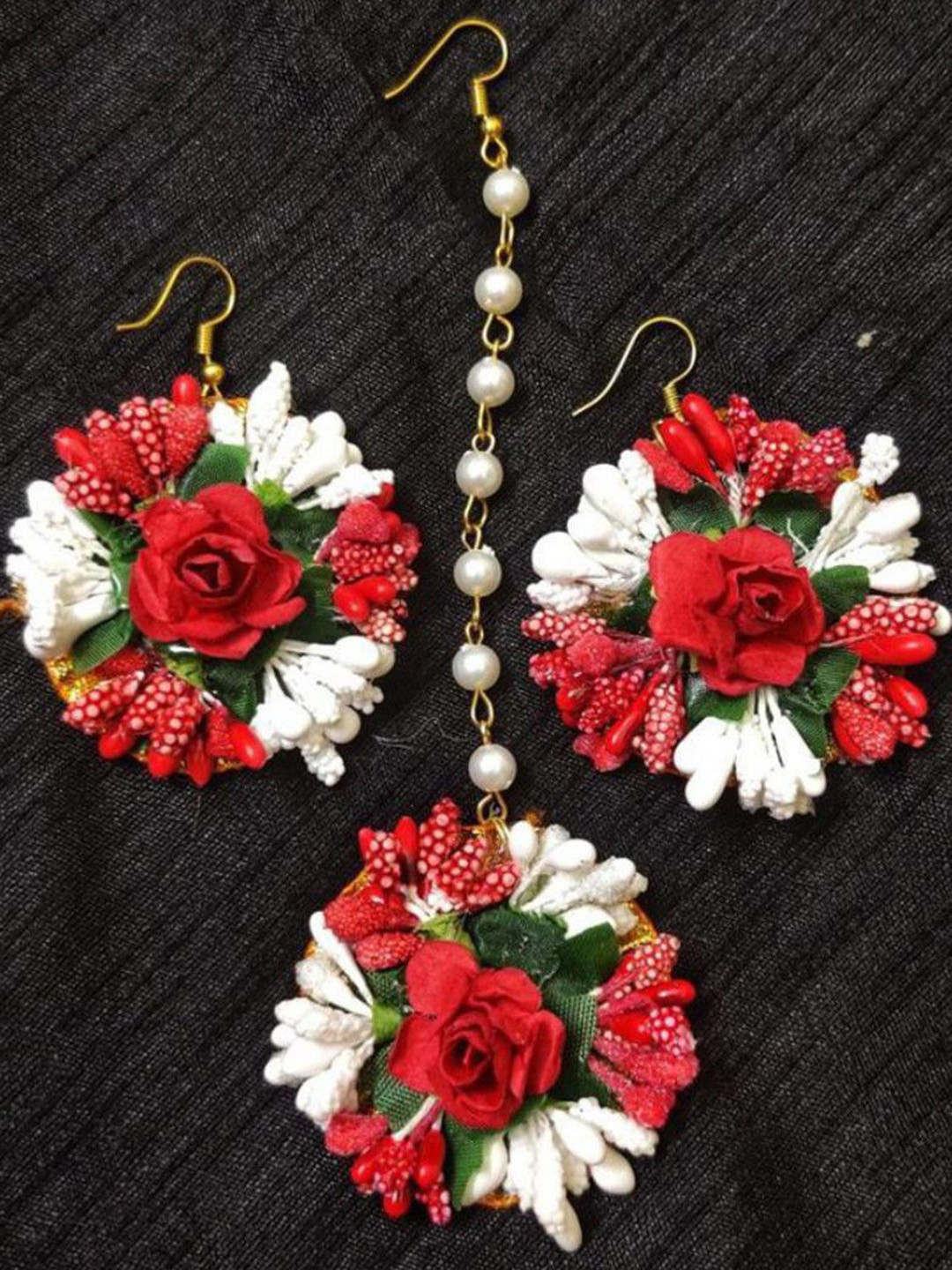 Ringzinnie Flower & Beaded Jewellery Set