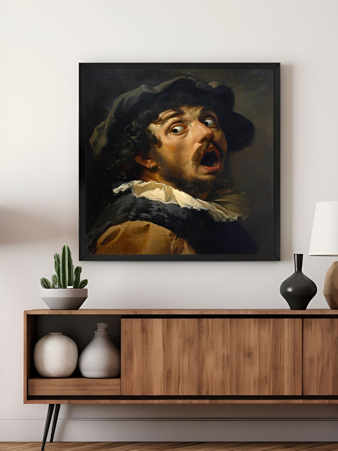 999Store Brown & black Classic Historical Figure Canvas Wall Art