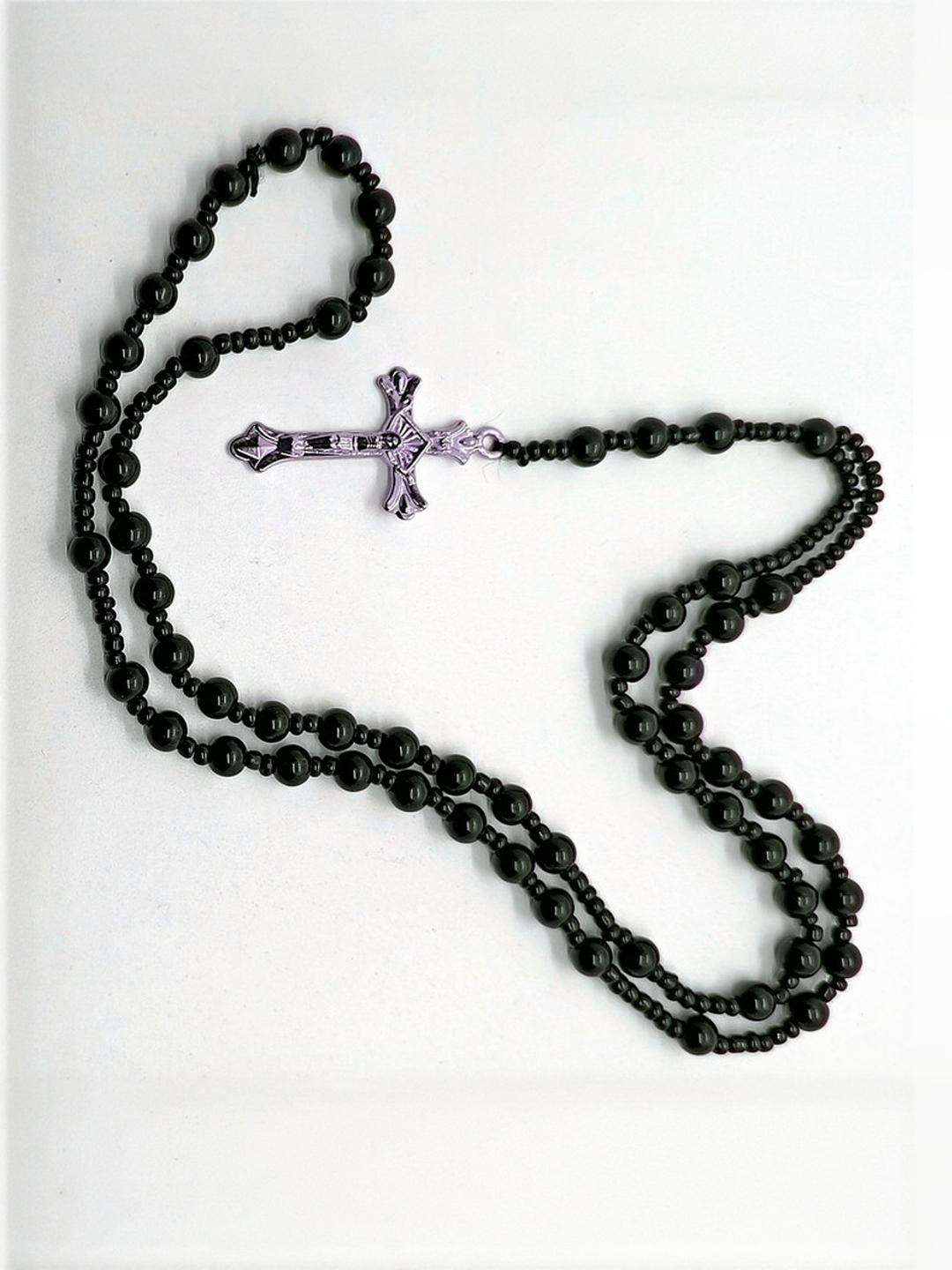 Dynamic Retail Global Men Jesus Cross Stainless Necklace and Chains