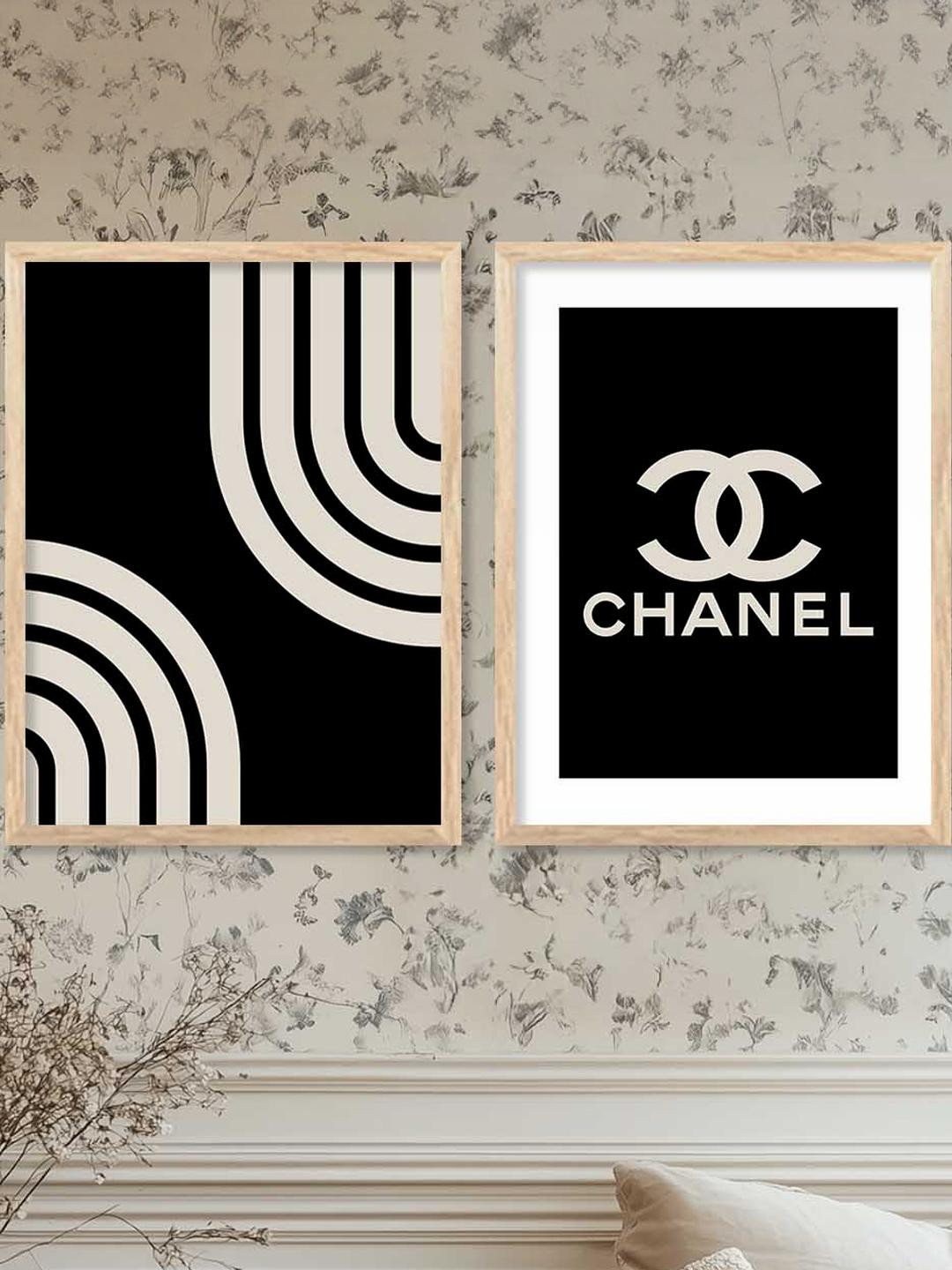 WALLLANE Modern  2 Piece Wood Abstract Wall Paintings