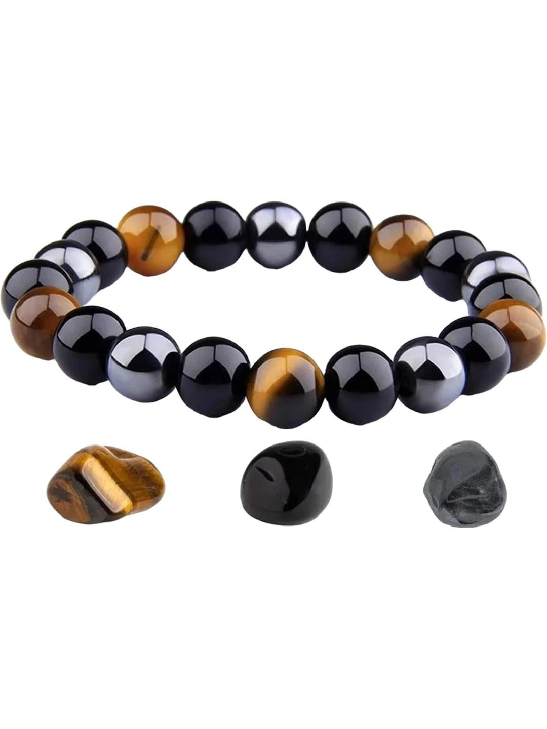 VIBESLE Unisex Crystals Triple protection Bracelet