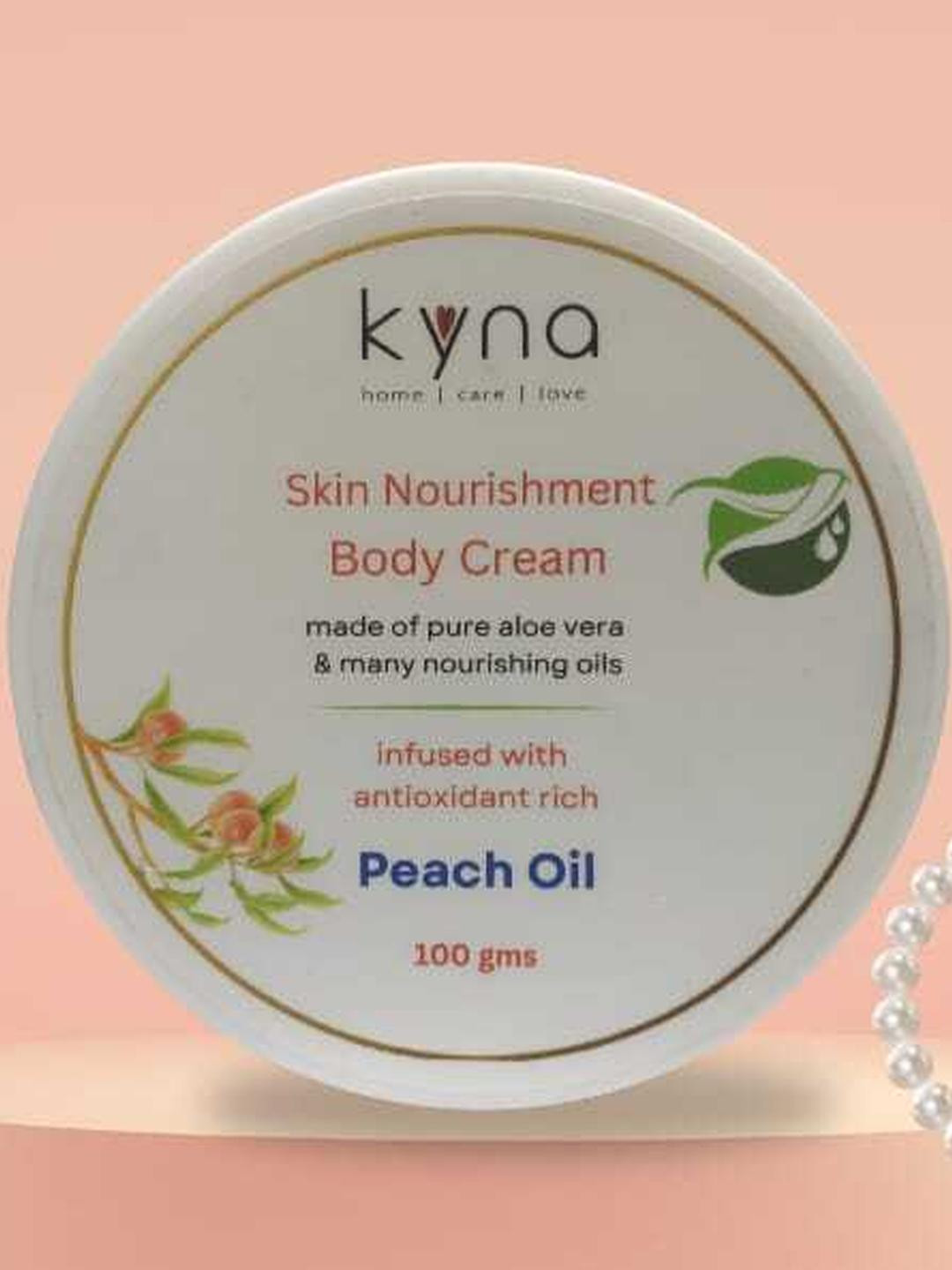 KYNA KORNER Skin Nourishment Body Cream Made with Peach Oil