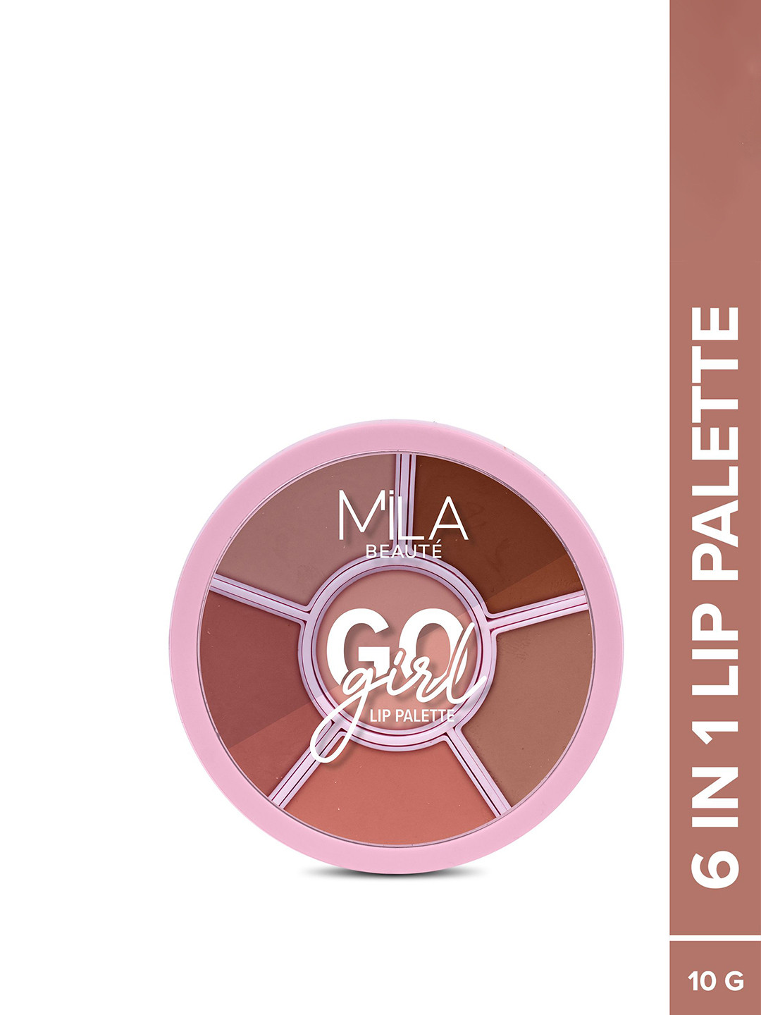 MILA BEAUTE 6 In 1 Go Girl Palette - 10 g - Swearby Nudes & Brown