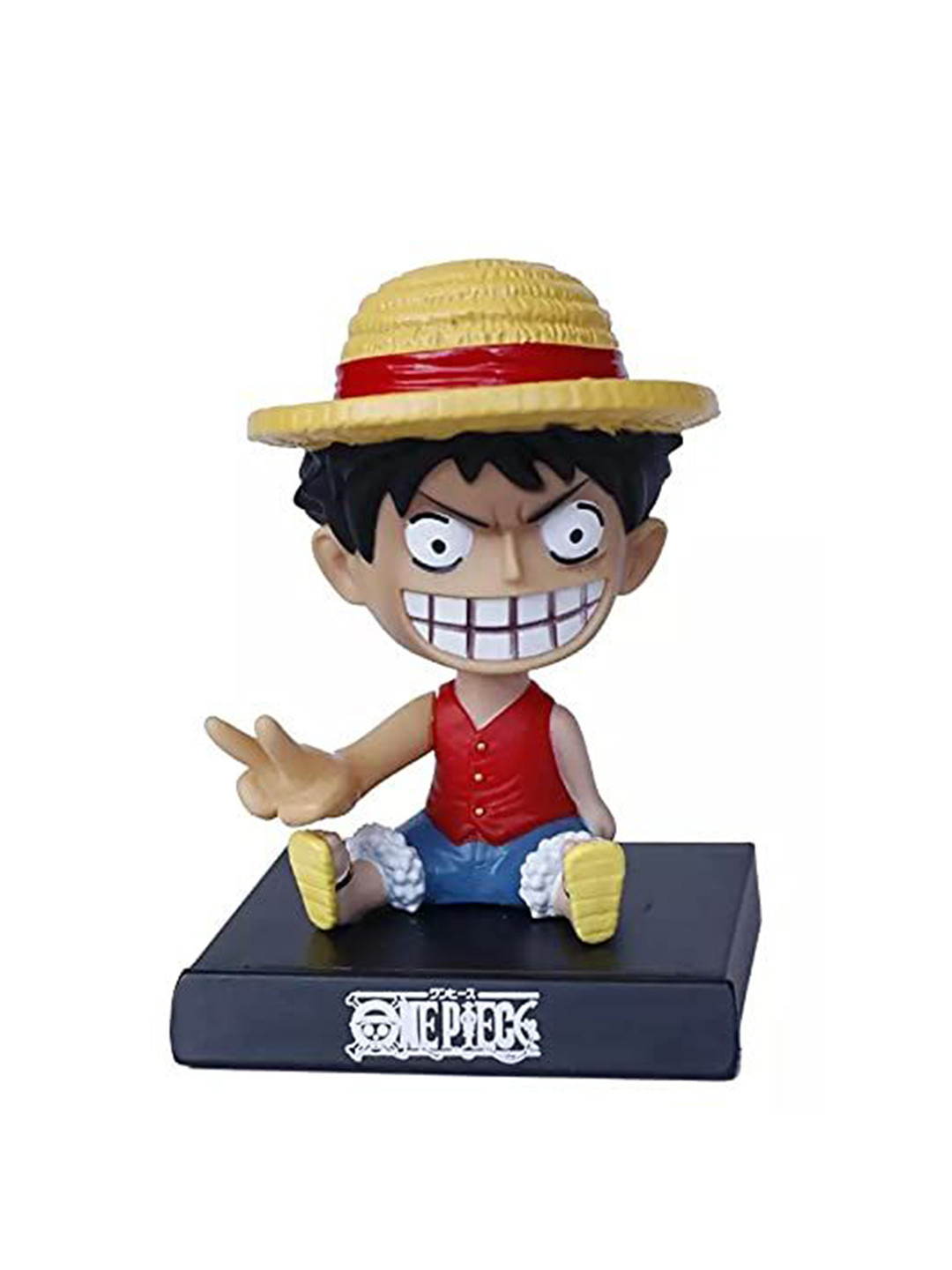 AUGEN Black Monkey DLuffy 2 Figure Bobblehead Showpieces