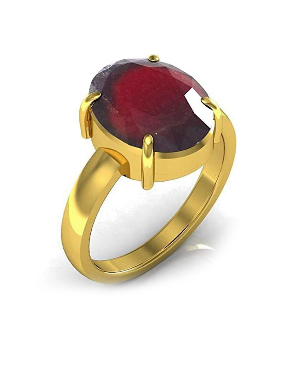 GenZcomplex Maroon Copper Garnet Finger Ring
