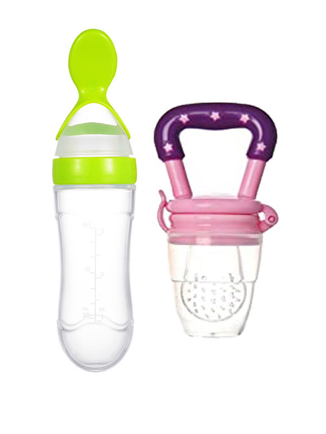 Kritiu Set Of 2 Fruit And Food Nibbler & Feeder- Purple