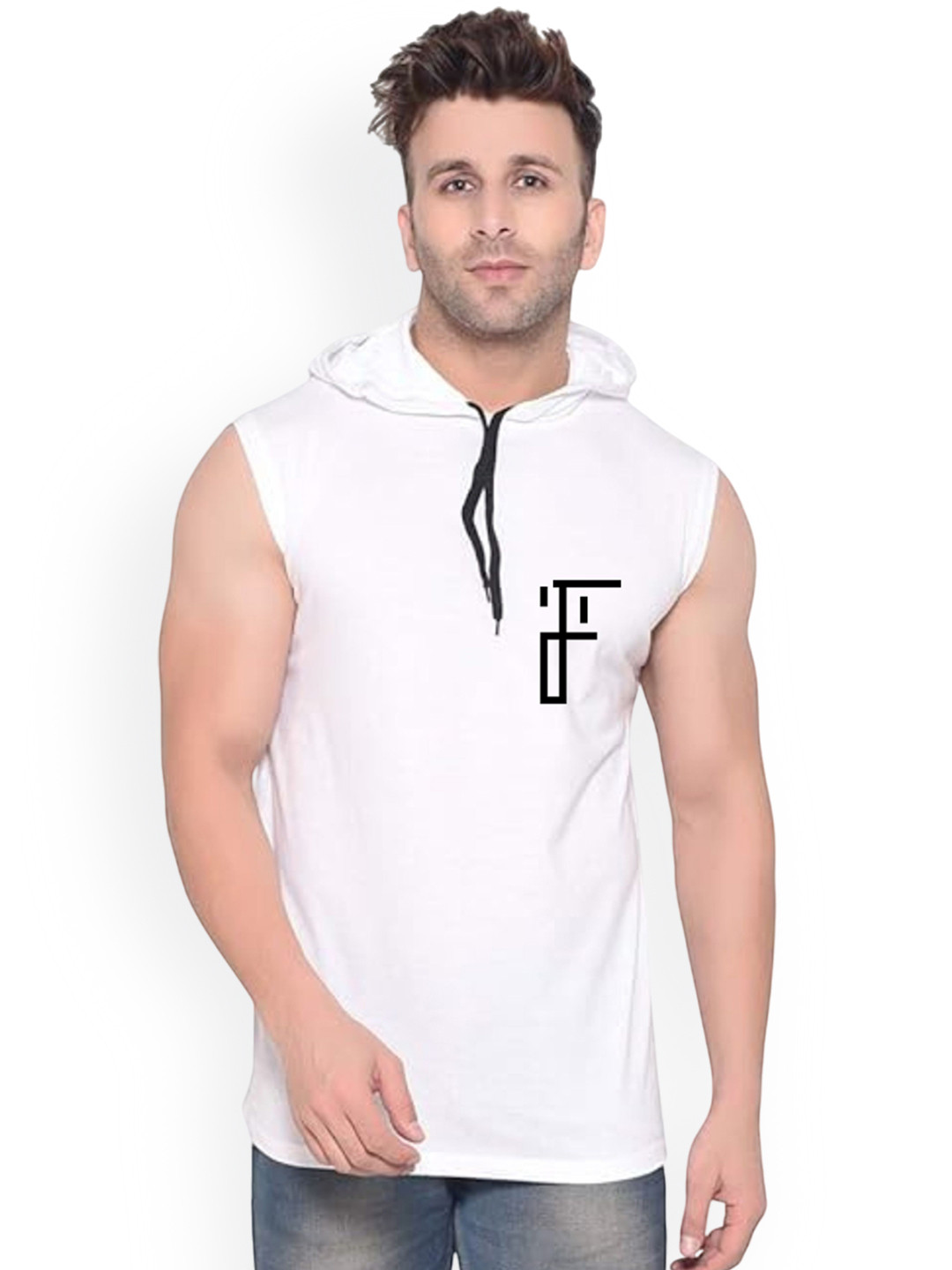 Fashnobic Shri Krishna Back Printed Hooded Gym Vest FB-106_W_Back_pt-209