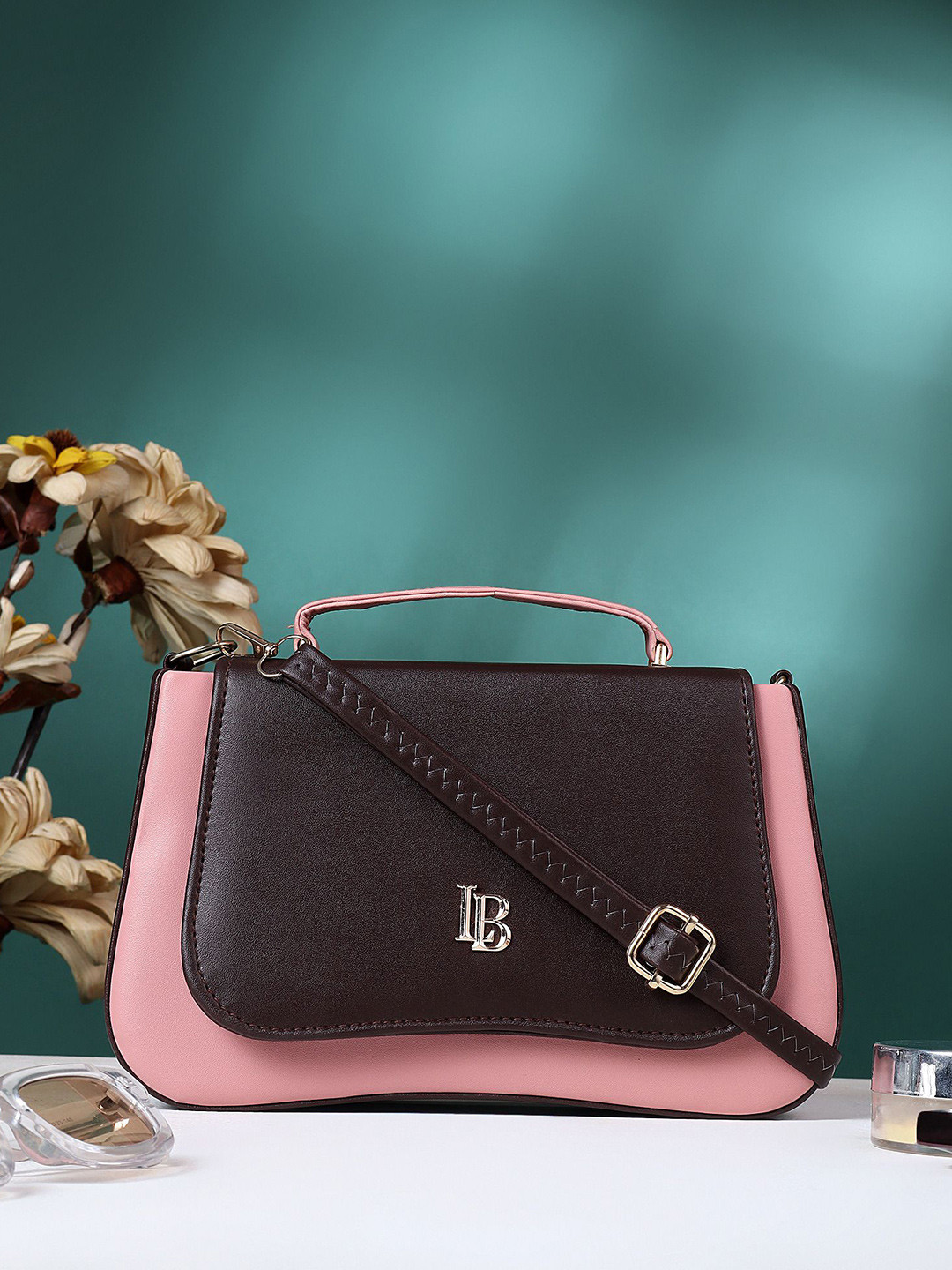 LEGAL BRIBE Women Colourblocked Structured Satchel Bag